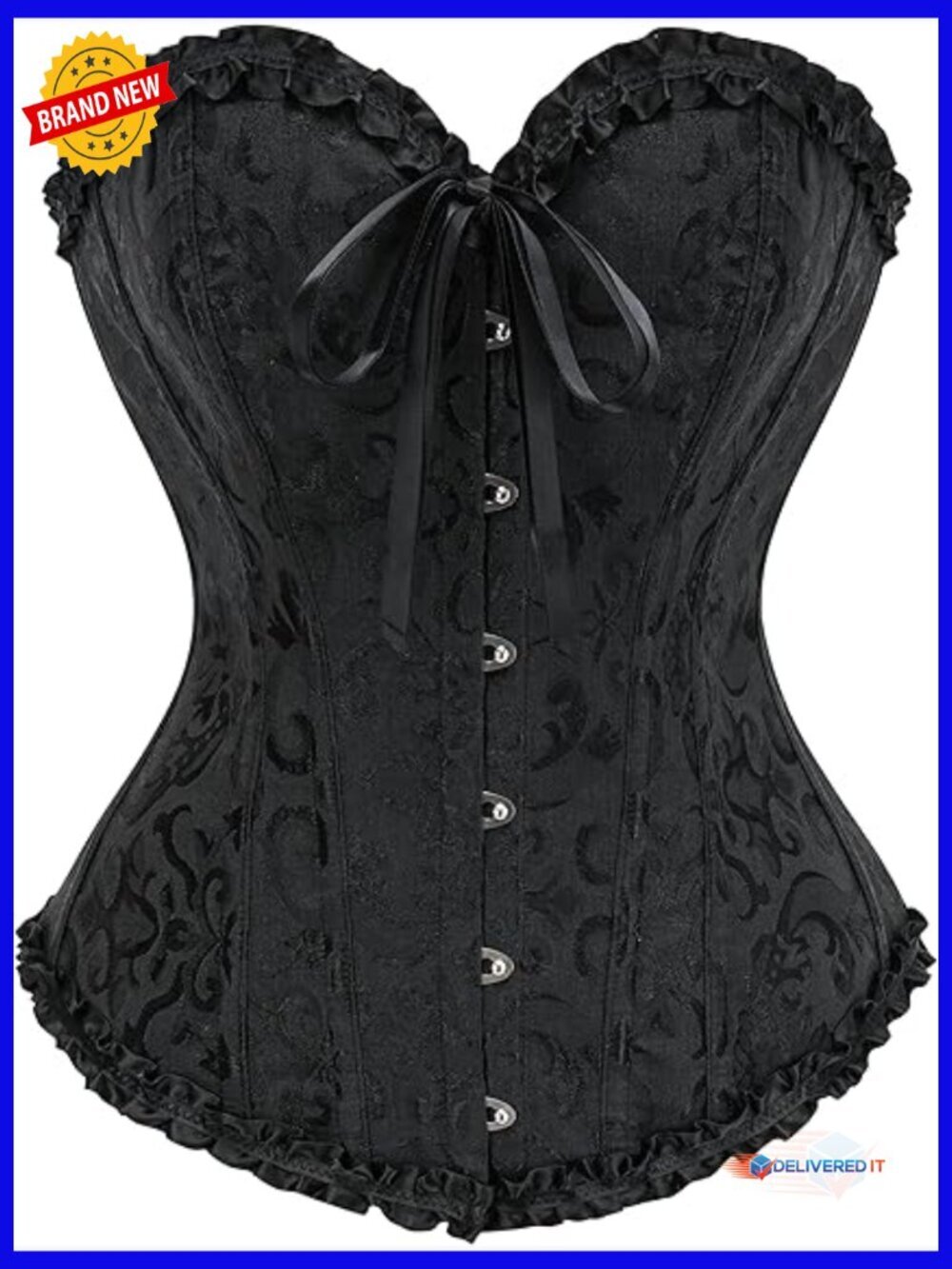 Lace Corset Top Bustier Bodysuit Waist Trainer Shapewear Cincher